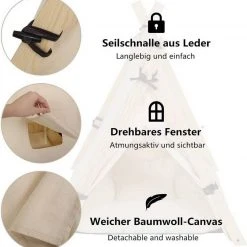 EUGAD Tierhaus, Tipi Hundezelt Katzenzelt 45x55x45cm Kätzchen Chihuahua Havaneser Kaninchen mit Kissen abnehmbar waschbar faltbar Weiß -Eugad Möbel Einkaufen 5ef09ef4 ec88 5f6e b205 8ddc6ca594ae