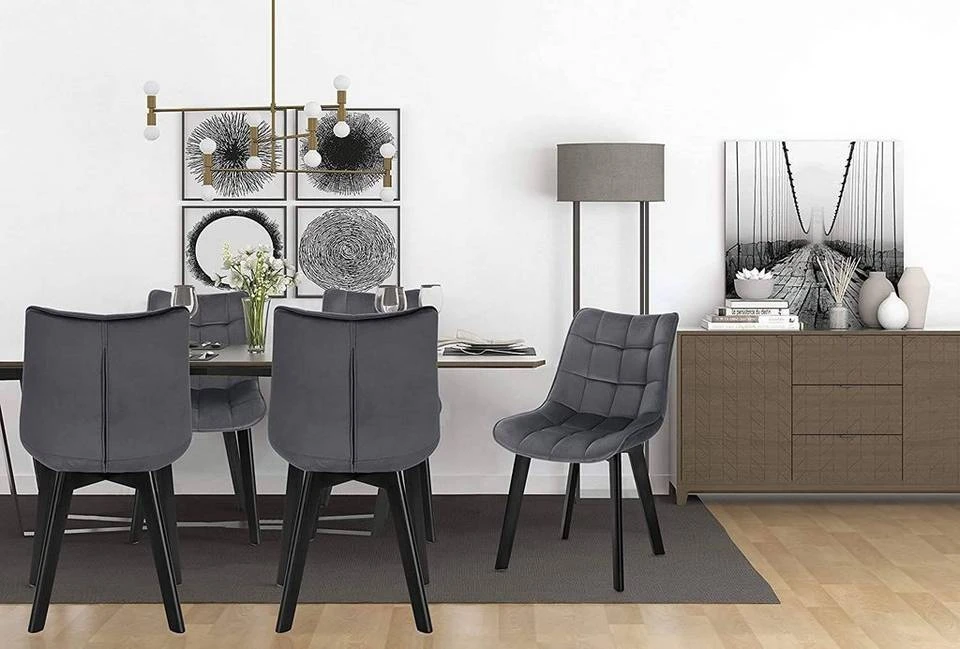 EUGAD Esszimmerstuhl (2 Stück), Wohnzimmerstuhl mit Rückenlehne, Polsterstuhl Küchenstuhl Weich Samt und Holz für ESS- und Wohnzimmer Schwarz Dunkelgrau, Dunkelgrün, Rosa 11 EUGAD Esszimmerstuhl (2 Stück), Wohnzimmerstuhl mit Rückenlehne, Polsterstuhl Küchenstuhl Weich Samt und Holz für ESS- und Wohnzimmer Schwarz Dunkelgrau, Dunkelgrün, Rosa – Bild 11