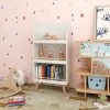 EUGAD Bücherregal, Kinderregal im Kinderzimmer, Spielzeugregal mit 3 Regalen, solides Aufbewahrungsregal in Katzenform aus MDF und Kiefernholz, 60x29x121,5 cm, Weiß