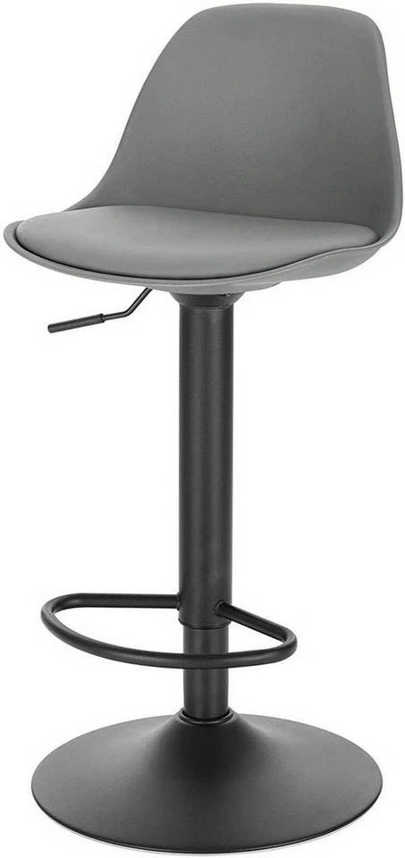 EUGAD Barhocker, mit Rückenlehne, Barstühle Höhenverstellbar und 360° Drehbar, Zeitgenössisch für Esszimmer, Bar Schwarz Grau 9 EUGAD Barhocker, mit Rückenlehne, Barstühle Höhenverstellbar und 360° Drehbar, Zeitgenössisch für Esszimmer, Bar Schwarz Grau – Bild 9