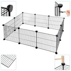 EUGAD Freigehege, Freigehege DIY Laufstall Kleintiere 109x74x39cm -Eugad Möbel Einkaufen 6455b8c1 41ed 5403 8580 1735209583ce