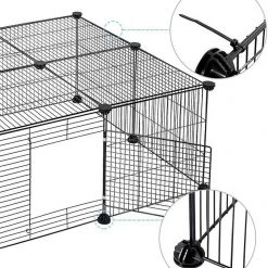 EUGAD Freigehege, Freigehege DIY Laufstall Kleintiere 109x74x39cm -Eugad Möbel Einkaufen 64b3ba75 e955 50b9 8f2d 05017e80b848
