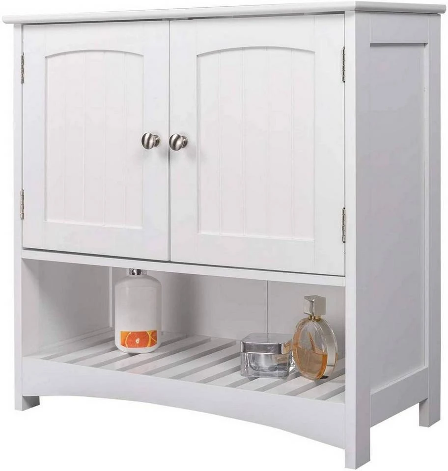 EUGAD Waschbeckenunterschrank Badschrank Unterschrank ohne Waschbecken Weiß 1 EUGAD Waschbeckenunterschrank Badschrank Unterschrank ohne Waschbecken Weiß