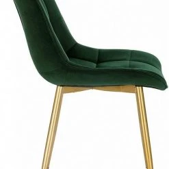 EUGAD Esszimmerstuhl, 6er-Set Küchenstühle Wohnzimmerstuhl mit Rückenlehne, Samt Sitzfläche, Gold Beine Schwarz Dunkelgrün, Grau, Rosa -Eugad Möbel Einkaufen 65984c8e ea72 51b8 a2d9 bf7cece61700