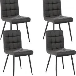 EUGAD Esszimmerstuhl (4 Stück), Polsterstuhl Wohnzimmerstuhl Samtstuhl Sessel mit Rückenlehne, Metallbeine, Sitzfläche aus Samt, Blau Creme, Dunkelgrau, Hellgrau, Rosa 54 EUGAD Esszimmerstuhl (4 Stück), Polsterstuhl Wohnzimmerstuhl Samtstuhl Sessel mit Rückenlehne, Metallbeine, Sitzfläche aus Samt, Blau Creme, Dunkelgrau, Hellgrau, Rosa -Eugad Möbel Einkaufen 67118773 5d9c 4278 8192 437c444f0240