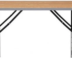 EUGAD Campingtisch, Campingtisch Alu Klapptisch, Tischplatte aus MDF, Schwarz Eiche, Grau -Eugad Möbel Einkaufen 675f1604 c6ee 5e7c ba2e 0e4b25827375