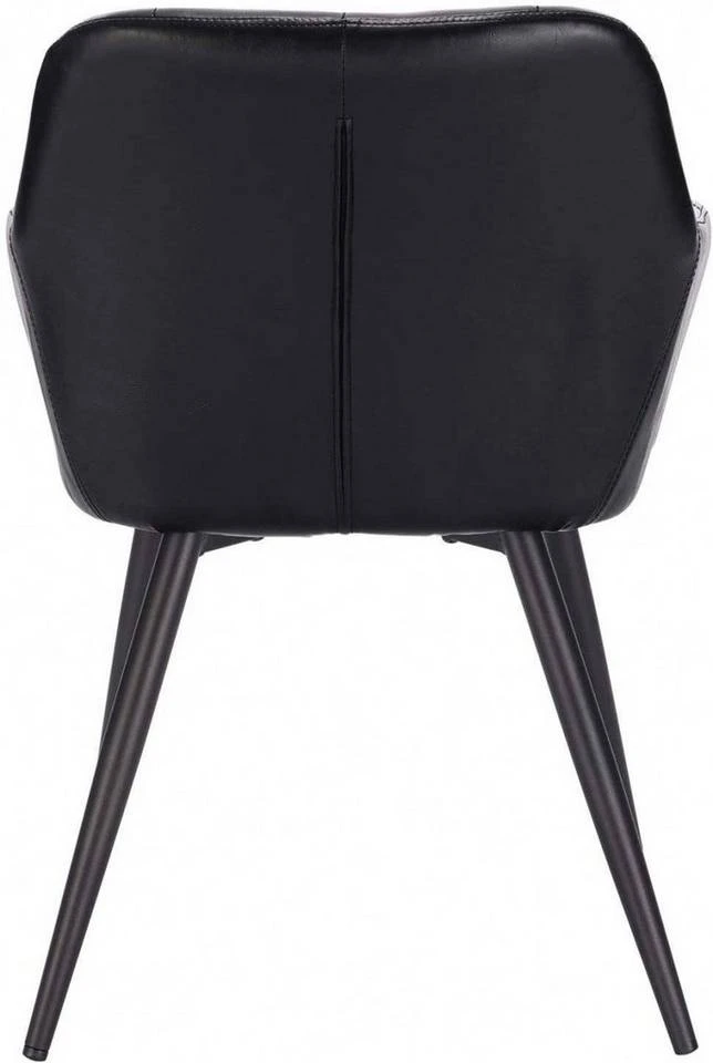 EUGAD Esszimmerstuhl, 6er-Set Esszimmerstuhl aus Kunstleder Metallbeine Schwarz Dunkelbraun 5 EUGAD Esszimmerstuhl, 6er-Set Esszimmerstuhl aus Kunstleder Metallbeine Schwarz Dunkelbraun – Bild 5