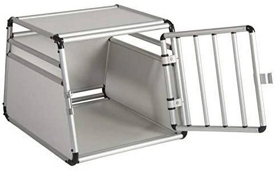 EUGAD Tiertransportbox, Hundetransportbox Alu Hundebox Reisebox Autobox für kleine/mittlere Hunde Französische Bulldogge Beagle Terriers Dackel Shiba Inu 69 x 54 x 50 cm L 5 EUGAD Tiertransportbox, Hundetransportbox Alu Hundebox Reisebox Autobox für kleine/mittlere Hunde Französische Bulldogge Beagle Terriers Dackel Shiba Inu 69 x 54 x 50 cm L – Bild 5