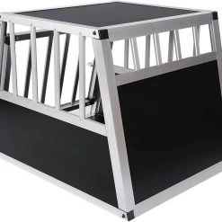 EUGAD Tiertransportbox, Hundetransportbox Alu Hundebox Reisebox Autobox für kleine/mittlere Hunde Französische Bulldogge Beagle Terriers Dackel Shiba Inu 69 x 54 x 50 cm L 8 EUGAD Tiertransportbox, Hundetransportbox Alu Hundebox Reisebox Autobox für kleine/mittlere Hunde Französische Bulldogge Beagle Terriers Dackel Shiba Inu 69 x 54 x 50 cm L -Eugad Möbel Einkaufen 686ad542 da59 58d3 b1e3 55fb30c42965