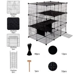 EUGAD Freigehege, Freigehege Laufstall Kleintiere 109x74x109cm -Eugad Möbel Einkaufen 69f71a82 cef4 5ab3 a9f7 5069d1676d6a