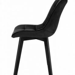 EUGAD Esszimmerstuhl (1 Stück), Wohnzimmerstuhl mit Rückenlehne, Polsterstuhl Küchenstuhl Weich Samt und Holz für ESS- und Wohnzimmer Dunkelgrau Dunkelgrün, Rosa, Schwarz -Eugad Möbel Einkaufen 6b5207c2 c36b 5e81 a231 35a39e9c5324