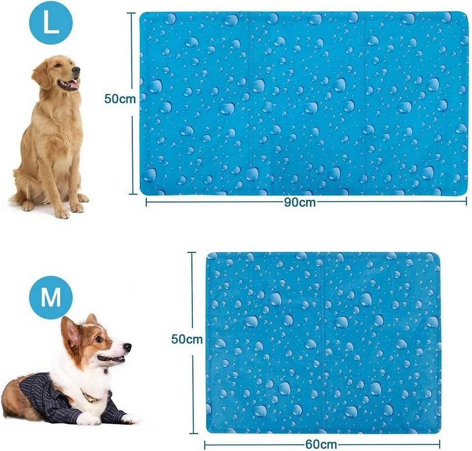 EUGAD Hundematte, Kühlmatte Hunde Katzen Welpen Haustier Blau 3 EUGAD Hundematte, Kühlmatte Hunde Katzen Welpen Haustier Blau – Bild 3