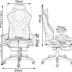 EUGAD Gaming Chair, Bürostuhl, Gaming Stuhl, Kunstleder, mit einstellbaren Armlehnen Rot Blau, Schwarz, Weiß 30 EUGAD Gaming Chair, Bürostuhl, Gaming Stuhl, Kunstleder, mit einstellbaren Armlehnen Rot Blau, Schwarz, Weiß -Eugad Möbel Einkaufen 6d2551ca 49e3 5c3e b531 a79c234c3aa2