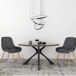 EUGAD Esszimmerstuhl (2 Stück), Küchenstuhl Wohnzimmerstuhl Sitzfläche aus Samt mit Metallbeine,Stuhl für Esszimmer Wohnzimmer Küche, Hellgrau Bordeaux, Dunkelgrau, Dunkelgrün, Rosa -Eugad Möbel Einkaufen 6d86a178 46ab 441b 9bae 7f0f8bd005d0