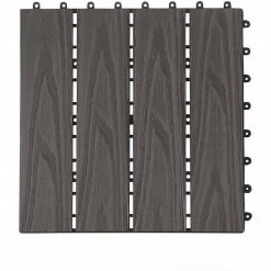 EUGAD WPC-Fliesen, 22 Stück WPC Terrassenfliesen 30x30cm Holzstruktur Coffee Anthrazit, Dunkelgrau, Hellgrau -Eugad Möbel Einkaufen 6e07a048 2c3c 5441 a100 de54c0100e5e