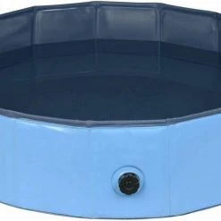 EUGAD Planschbecken, Hundepool Swimmingpool für Hunde Katzen blau