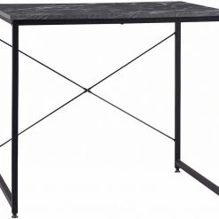EUGAD Schreibtisch, Computertisch Esstisch Holz Stahl 80x60x70 cm Holz Vintage+schwarz Hell Eiche+schwarz, Hell Eiche+wei&szlig;, Marmor+schwarz -Eugad Möbel Einkaufen 708c5291 8990 5be5 9e58 932d1f437607