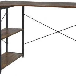 EUGAD Schreibtisch, PC-Tisch Bürotisch Arbeitstisch mit Bücherregal Holz 120x74x71,5 cm Hell Eiche Holz Vintage, Weiß+Hell Eiche 29 EUGAD Schreibtisch, PC-Tisch Bürotisch Arbeitstisch mit Bücherregal Holz 120x74x71,5 cm Hell Eiche Holz Vintage, Weiß+Hell Eiche -Eugad Möbel Einkaufen 72187e0f 63c0 593a a9cd 436c7d8cce8a