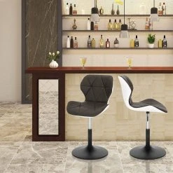 EUGAD Barhocker (4 St), niedriger Barhocker 360° Drehstuhl mit Rückenlehne 120kg belastbar Stuhl höhenverstellbar Kunstleder Sitzhöhe 40-54cm Dunkelbraun Weiß Anthrazit+Weiß, Dunkelbraun+Weiß 28 EUGAD Barhocker (4 St), niedriger Barhocker 360° Drehstuhl mit Rückenlehne 120kg belastbar Stuhl höhenverstellbar Kunstleder Sitzhöhe 40-54cm Dunkelbraun Weiß Anthrazit+Weiß, Dunkelbraun+Weiß -Eugad Möbel Einkaufen 7231c470 55b5 4ebb a1b8 75addb593de6