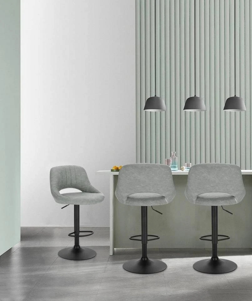 EUGAD Barhocker, 4er-Set Tresenhocker aus Kunstleder Gestell aus Stahl Dunkelbraun Anthrazit, Grau 20 EUGAD Barhocker, 4er-Set Tresenhocker aus Kunstleder Gestell aus Stahl Dunkelbraun Anthrazit, Grau – Bild 20