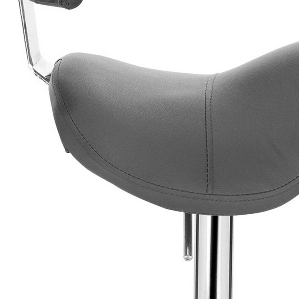 EUGAD Arbeitshocker (1er-Set), Sattelhocker mit Rückenlehne gepolstert höhenverstellbar aus Kunstleder Schwarz Grau, Weiß 16 EUGAD Arbeitshocker (1er-Set), Sattelhocker mit Rückenlehne gepolstert höhenverstellbar aus Kunstleder Schwarz Grau, Weiß – Bild 16