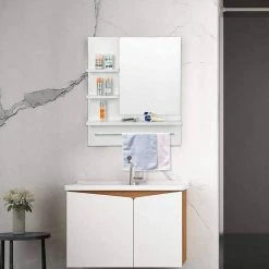 EUGAD Spiegelschrank Hängeschrank mit 3 Ablagen Weiß 12 EUGAD Spiegelschrank Hängeschrank mit 3 Ablagen Weiß -Eugad Möbel Einkaufen 725adadb bb7f 5057 8b73 6a4c1099b728