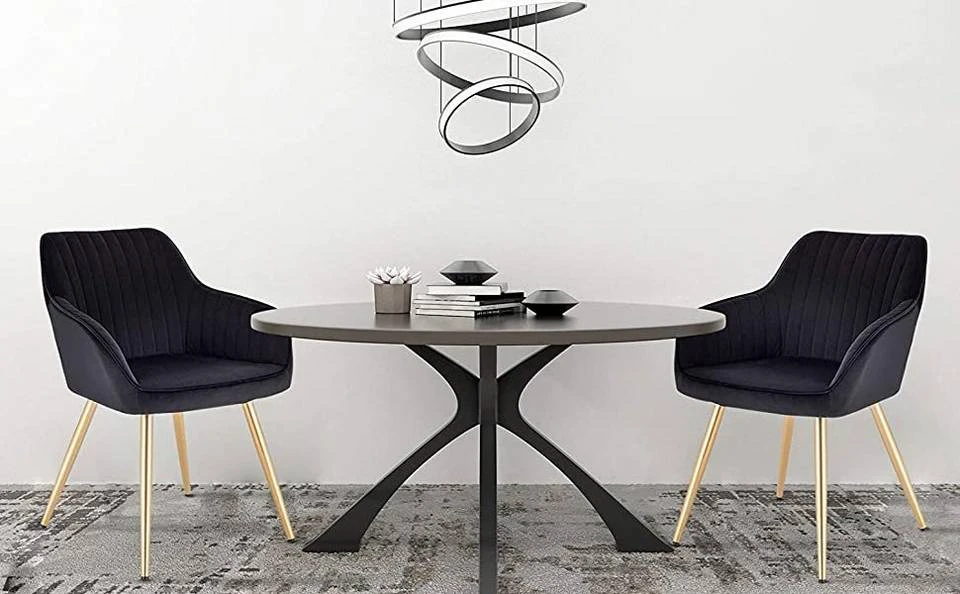 EUGAD Polsterstuhl (Set, 1 Stück), Esszimmerstuhl Küchenstuhl Samt, mit goldener Metallbeinen Blau, Bordeaux, Dunkelgrau, Dunkelgrün, Hellgrau, Rosa, Schwarz 36 EUGAD Polsterstuhl (Set, 1 Stück), Esszimmerstuhl Küchenstuhl Samt, mit goldener Metallbeinen Blau, Bordeaux, Dunkelgrau, Dunkelgrün, Hellgrau, Rosa, Schwarz – Bild 36