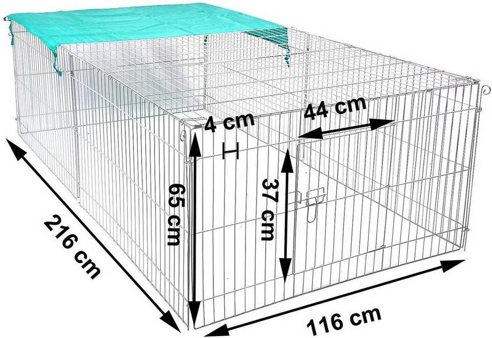 EUGAD Freigehege »0002TSL«, Freilaufgehege mit Sonnenschutz für Kleintiere 3 EUGAD Freigehege »0002TSL«, Freilaufgehege mit Sonnenschutz für Kleintiere – Bild 3