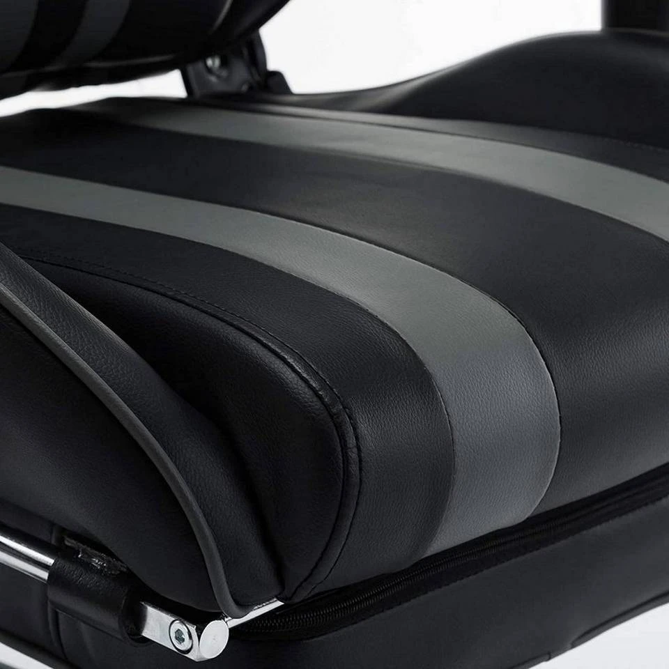 EUGAD Gaming-Stuhl (1 Stück), mit Fußstütze Racing Stuhl Drehstuhl Bürostuhl Schreibtischstuhl PC Stuhl mit Wippfunktion Höhenverstellbar Kunstleder Weiß Grau, Rot, Weiß 21 EUGAD Gaming-Stuhl (1 Stück), mit Fußstütze Racing Stuhl Drehstuhl Bürostuhl Schreibtischstuhl PC Stuhl mit Wippfunktion Höhenverstellbar Kunstleder Weiß Grau, Rot, Weiß – Bild 21