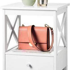 EUGAD Nachttisch, 2er-Set Beistelltisch Nachtschrank Nachtkommode Sofatisch aus MDF mit Schublade und Ablage für Schlafzimmer oder Wohnzimmer Weiß 16 EUGAD Nachttisch, 2er-Set Beistelltisch Nachtschrank Nachtkommode Sofatisch aus MDF mit Schublade und Ablage für Schlafzimmer oder Wohnzimmer Weiß -Eugad Möbel Einkaufen 758d6983 95e5 57e2 ad24 adc0c6b93c88