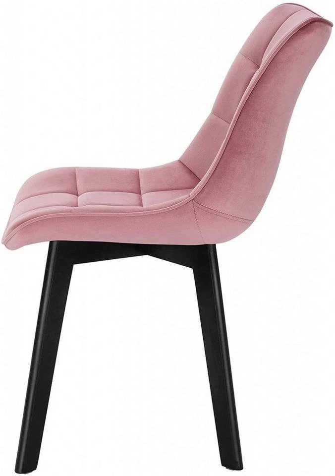 EUGAD Esszimmerstuhl (2 Stück), Wohnzimmerstuhl mit Rückenlehne, Polsterstuhl Küchenstuhl Weich Samt und Holz für ESS- und Wohnzimmer Schwarz Dunkelgrau, Dunkelgrün, Rosa 32 EUGAD Esszimmerstuhl (2 Stück), Wohnzimmerstuhl mit Rückenlehne, Polsterstuhl Küchenstuhl Weich Samt und Holz für ESS- und Wohnzimmer Schwarz Dunkelgrau, Dunkelgrün, Rosa – Bild 32