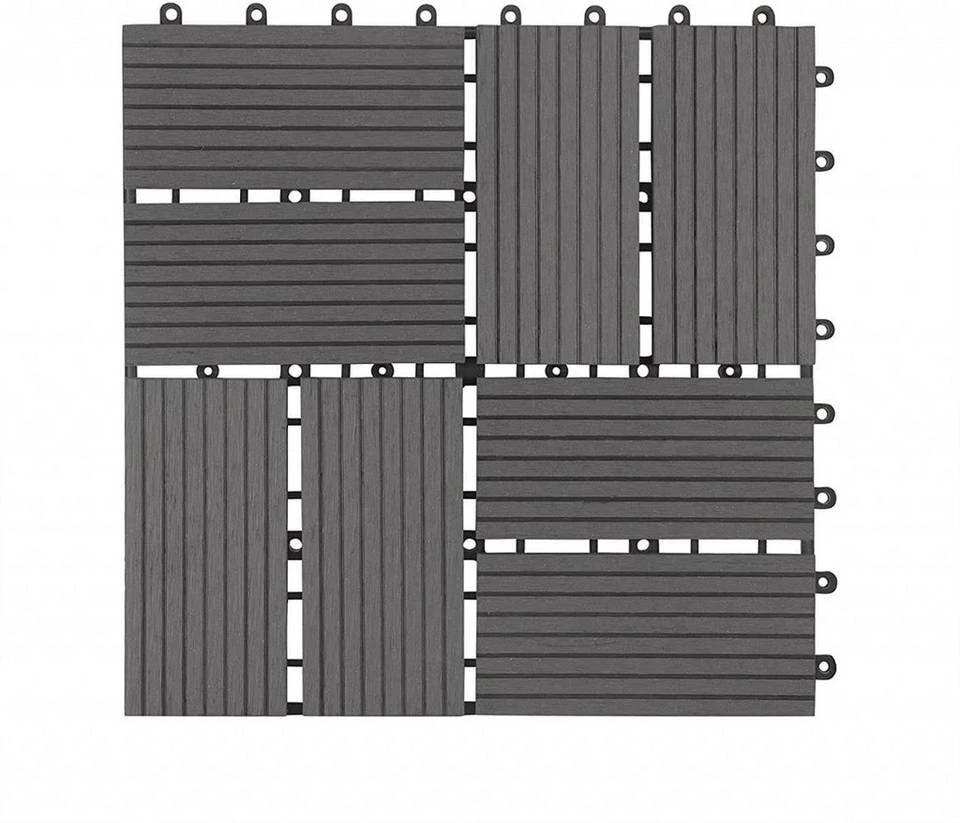 EUGAD WPC-Fliesen, 22 Stück WPC Terrassenfliesen Klickfliesen 30x30cm Coffee Anthrazit, Dunkelgrau, Hellgrau 27 EUGAD WPC-Fliesen, 22 Stück WPC Terrassenfliesen Klickfliesen 30x30cm Coffee Anthrazit, Dunkelgrau, Hellgrau – Bild 27