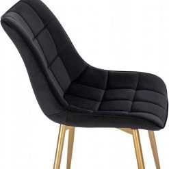 EUGAD Esszimmerstuhl, 6er-Set Küchenstühle Wohnzimmerstuhl mit Rückenlehne, Samt Sitzfläche, Gold Beine Schwarz Dunkelgrün, Grau, Rosa -Eugad Möbel Einkaufen 76c155e2 b2a9 58d3 b37a 955d1388b6b8