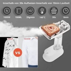 EUGAD Dampfbürste, Dampfglätter Reisebügeleisen Dampfbügeleisen Steamer Kleidung Handbügeleisen mit Dampfbürste 150 ml 1000 W für Haushalt Urlaub Dienstreise 9 EUGAD Dampfbürste, Dampfglätter Reisebügeleisen Dampfbügeleisen Steamer Kleidung Handbügeleisen mit Dampfbürste 150 ml 1000 W für Haushalt Urlaub Dienstreise -Eugad Möbel Einkaufen 779c57eb 7e6f 48b3 8660 3e4021f1a1fc