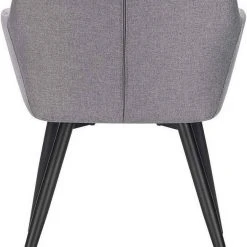 EUGAD Esszimmerstuhl (1 Stück), Wohnzimmerstuhl aus Leinen Polsterstuhl mit Armlehnen und Rückenlehne schwarze Gestell aus Metall Hellgrau Dunkelgrau 21 EUGAD Esszimmerstuhl (1 Stück), Wohnzimmerstuhl aus Leinen Polsterstuhl mit Armlehnen und Rückenlehne schwarze Gestell aus Metall Hellgrau Dunkelgrau -Eugad Möbel Einkaufen 77e7ef74 bf03 43c1 9cba 1e2c0b53454d