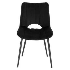 EUGAD Esszimmerstuhl (2 Stück), Küchenstuhl, Polsterstuhl, Wohnzimmerstuhl ohne Armlehne, Metallbeine, Samt, Dunkelgrau Hellgrau, Schwarz -Eugad Möbel Einkaufen 77ee20ed 59fa 4627 9f05 8d3ee201bfb6