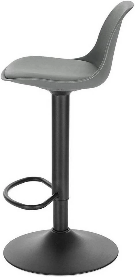 EUGAD Barhocker, mit Rückenlehne, Barstühle Höhenverstellbar und 360° Drehbar, Zeitgenössisch für Esszimmer, Bar Schwarz Grau 14 EUGAD Barhocker, mit Rückenlehne, Barstühle Höhenverstellbar und 360° Drehbar, Zeitgenössisch für Esszimmer, Bar Schwarz Grau – Bild 14