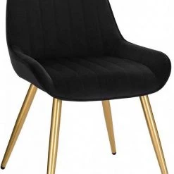 EUGAD Esszimmerstuhl, 4 Stücke Retro Küchenstuhl Sitzfläche aus Samt mit Metallbeine Dunkelgrün Bordeaux, Dunkelgrau, Dunkelgr&uuml;n, Hellgrau, Rosa, Schwarz -Eugad Möbel Einkaufen 799f6838 a889 55f6 9e71 128749e18ff7