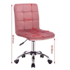 EUGAD Schreibtischstuhl, Arbeitshocker Bürohocker Samt Metall, 360° drehbar, Rosa Hellgrau 16 EUGAD Schreibtischstuhl, Arbeitshocker Bürohocker Samt Metall, 360° drehbar, Rosa Hellgrau -Eugad Möbel Einkaufen 7a144a0f 9a74 59c3 88b6 db053977ee42