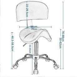 EUGAD Arbeitshocker (1er-Set), Sattelhocker mit Rückenlehne gepolstert höhenverstellbar aus Kunstleder Schwarz Grau, Weiß 26 EUGAD Arbeitshocker (1er-Set), Sattelhocker mit Rückenlehne gepolstert höhenverstellbar aus Kunstleder Schwarz Grau, Weiß -Eugad Möbel Einkaufen 7ad4b8d6 68f9 5f16 b17e f57a0944b0d9