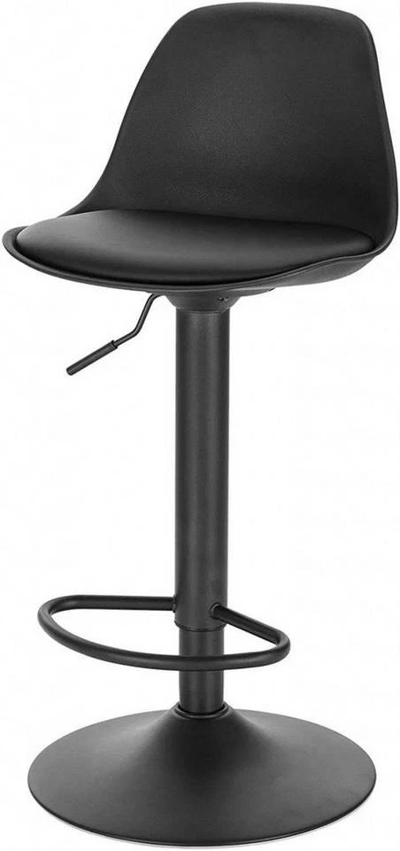 EUGAD Barhocker, mit Rückenlehne, Barstühle Höhenverstellbar und 360° Drehbar, Zeitgenössisch für Esszimmer, Bar Schwarz Grau 1 EUGAD Barhocker, mit Rückenlehne, Barstühle Höhenverstellbar und 360° Drehbar, Zeitgenössisch für Esszimmer, Bar Schwarz Grau