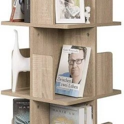 EUGAD Bücherregal, Raumteiler Standregal mit 3 Ebenen, 360° frei drehbar, MDF, Natur 11 EUGAD Bücherregal, Raumteiler Standregal mit 3 Ebenen, 360° frei drehbar, MDF, Natur -Eugad Möbel Einkaufen 7cf2c35e bebb 5b25 861d be446026bc95