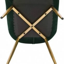 EUGAD Esszimmerstuhl, 6er-Set Küchenstühle Wohnzimmerstuhl mit Rückenlehne, Samt Sitzfläche, Gold Beine Schwarz Dunkelgrün, Grau, Rosa -Eugad Möbel Einkaufen 7e85e520 0692 546c 823c a112dc91f108