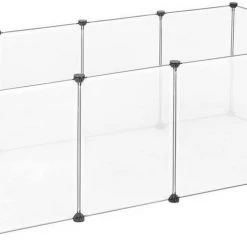 EUGAD Freigehege, Freigehege für Kaninchen Hasen Meerschweinchen Welpenauslauf DIY, 12 Platten 145 x 75 x 46 cm Grau, Schwarz, Transparent, Weiß 47 EUGAD Freigehege, Freigehege für Kaninchen Hasen Meerschweinchen Welpenauslauf DIY, 12 Platten 145 x 75 x 46 cm Grau, Schwarz, Transparent, Weiß -Eugad Möbel Einkaufen 833d556f b03f 4ea0 82f5 5b1540efbda9