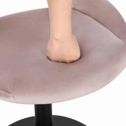 EUGAD Barhocker (6 St), Barstuhl Barsessel Sessel Loungesessel höhenverstellbar Clubsessel Cocktailsessel Drehsessel Samt Sitzhöhe 40–55 cm Rosa Dunkelgrau, Schwarz -Eugad Möbel Einkaufen 8439e8ac 34ea 4939 a707 ea0f683ac5f1