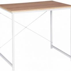 EUGAD Schreibtisch, Computertisch Esstisch Holz Stahl 80x60x70 cm Holz Vintage+schwarz Hell Eiche+schwarz, Hell Eiche+wei&szlig;, Marmor+schwarz -Eugad Möbel Einkaufen 85253e4b 40e9 504a ae9d 90f1ba2a297b