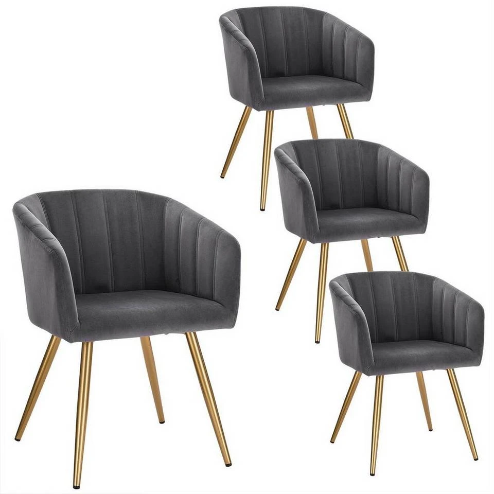 EUGAD Esszimmerstuhl (4 Stück), 4er-Set Esszimmerstuhl Polsterstuhl aus Samt Dunkelgrün Dunkelgrau, Dunkelgrün, Rosa, Schwarz 28 EUGAD Esszimmerstuhl (4 Stück), 4er-Set Esszimmerstuhl Polsterstuhl aus Samt Dunkelgrün Dunkelgrau, Dunkelgrün, Rosa, Schwarz – Bild 28