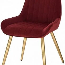 EUGAD Esszimmerstuhl, 4 Stücke Retro Küchenstuhl Sitzfläche aus Samt mit Metallbeine Dunkelgrün Bordeaux, Dunkelgrau, Dunkelgr&uuml;n, Hellgrau, Rosa, Schwarz -Eugad Möbel Einkaufen 87f794f7 9997 5336 9315 18ee704de020