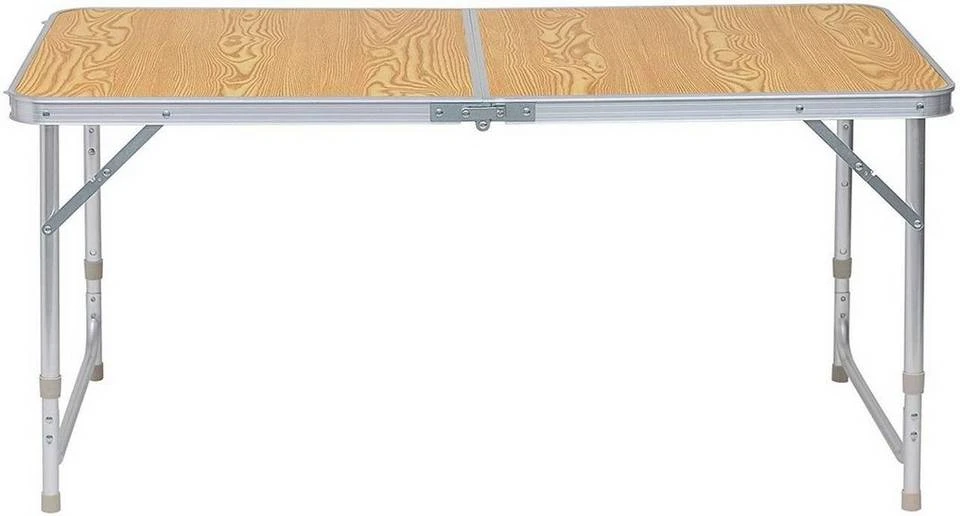 EUGAD Campingtisch, zusammenklappbar Pickniktisch, höhenverstellbar 120x60x55-62-70cm, Tischplatte aus MDF, Grau Eiche, Schwarz, Weiß 10 EUGAD Campingtisch, zusammenklappbar Pickniktisch, höhenverstellbar 120x60x55-62-70cm, Tischplatte aus MDF, Grau Eiche, Schwarz, Weiß – Bild 10