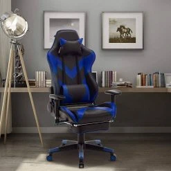EUGAD Gaming Chair, Bürostuhl, Gaming Stuhl, Kunstleder, mit einstellbaren Armlehnen Rot Blau, Schwarz, Weiß 36 EUGAD Gaming Chair, Bürostuhl, Gaming Stuhl, Kunstleder, mit einstellbaren Armlehnen Rot Blau, Schwarz, Weiß -Eugad Möbel Einkaufen 89f653fe 42a3 54ce b5d1 56ce7c282515